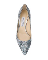 Escarpins pailletés bleu clair Jimmy Choo