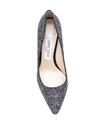 Escarpins pailletés bleu marine Jimmy Choo