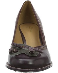 Escarpins pourpre foncé Clarks