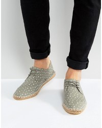 Espadrilles à étoiles grises