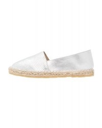 Espadrilles argentées KIOMI