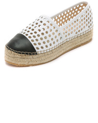 Espadrilles blanches et noires Loeffler Randall