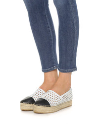 Espadrilles blanches et noires Loeffler Randall