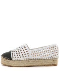 Espadrilles blanches et noires Loeffler Randall