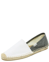 Espadrilles blanches et noires Soludos