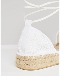 Espadrilles blanches Asos