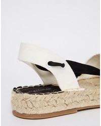 Espadrilles blanches Pull&Bear