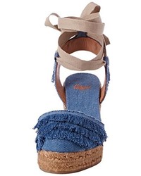 Espadrilles bleues Castaner