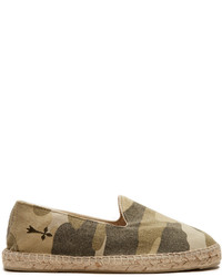 Espadrilles camouflage olive