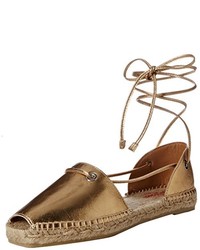 Espadrilles dorées Castaner