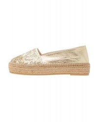Espadrilles dorées Patrizia Pepe