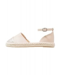 Espadrilles en cuir beiges Only