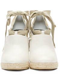 Espadrilles en cuir beiges Loewe