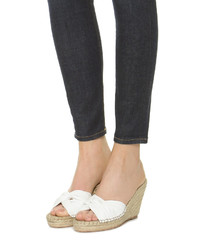 Espadrilles en cuir blanches Loeffler Randall