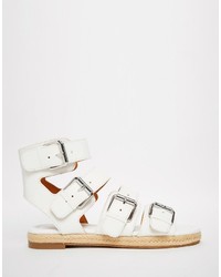 Espadrilles en cuir blanches