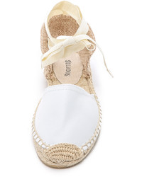 Espadrilles en cuir blanches Soludos