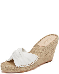 Espadrilles en cuir blanches Loeffler Randall