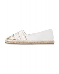 Espadrilles en cuir blanches Marco Tozzi