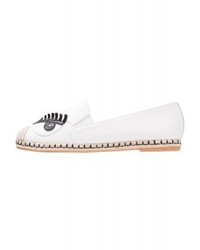 Espadrilles en cuir blanches Missguided