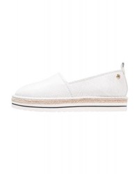 Espadrilles en cuir blanches Moschino