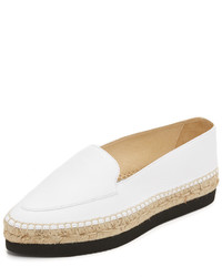 Espadrilles en cuir blanches Paloma Barceló