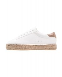 Espadrilles en cuir blanches Parfois