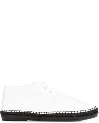 Espadrilles en cuir blanches Robert Clergerie