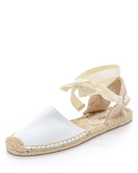 Espadrilles en cuir blanches Soludos