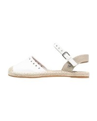 Espadrilles en cuir blanches Tom Tailor