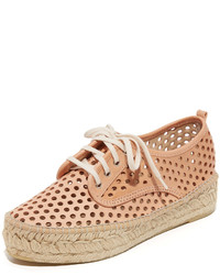 Espadrilles en cuir marron clair Loeffler Randall