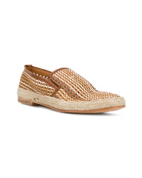 Espadrilles en cuir marron clair N.D.C. Made By Hand