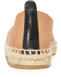 Espadrilles en cuir marron clair Matt Bernson