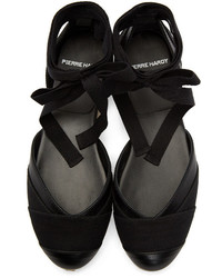 Espadrilles en cuir noires Pierre Hardy