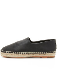 Espadrilles en cuir noires Opening Ceremony