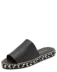 Espadrilles en cuir noires Matt Bernson