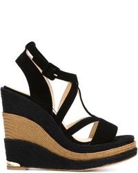 Espadrilles en cuir noires Paloma Barceló