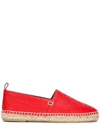 Espadrilles en cuir rouges Loewe