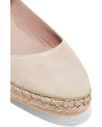 Espadrilles en daim beiges AERIN