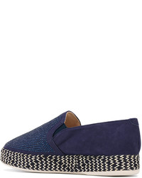 Espadrilles en daim bleu marine Baldinini