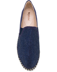 Espadrilles en daim bleu marine Baldinini