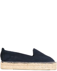 Espadrilles en daim bleu marine Manebi