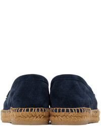 Espadrilles en daim bleu marine Castaner