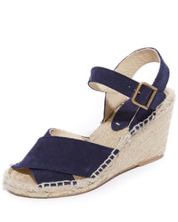 Espadrilles en daim bleu marine Soludos