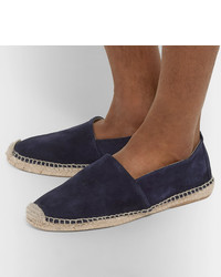 Espadrilles en daim bleu marine Anderson & Sheppard