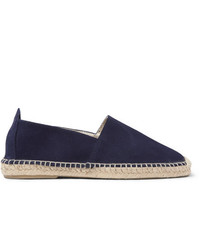 Espadrilles en daim bleu marine Anderson & Sheppard