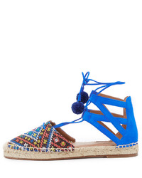 Espadrilles en daim bleues Aquazzura