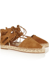 Espadrilles en daim marron clair Aquazzura