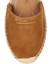 Espadrilles en daim marron clair Aquazzura