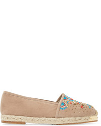 Espadrilles en daim marron clair Giuseppe Zanotti