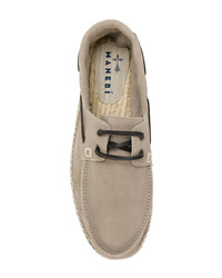 Espadrilles en daim marron clair Manebi